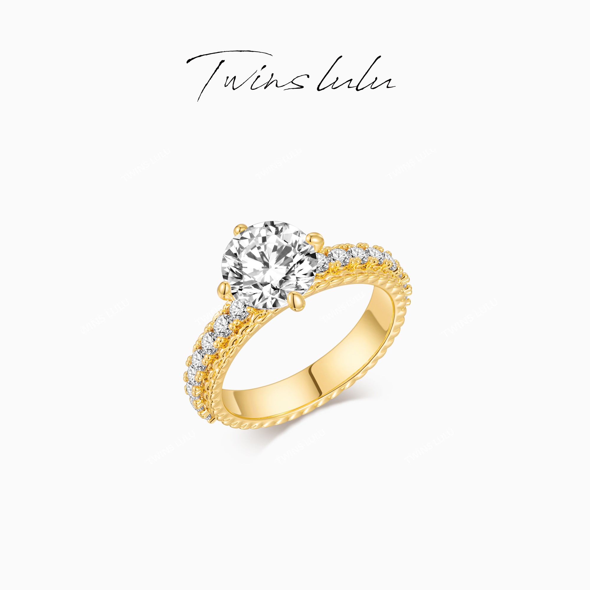 TWINS LULU 流光风 轻奢时尚百搭小众饰品戒指首饰女款TSS6941
