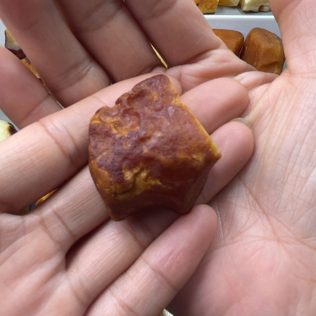 定制琥珀未镶嵌蜜蜡订制指环