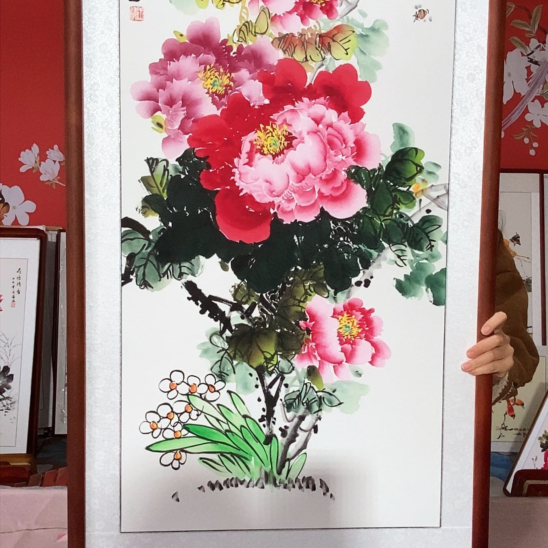 国画手写手绘国画63✖️123包邮