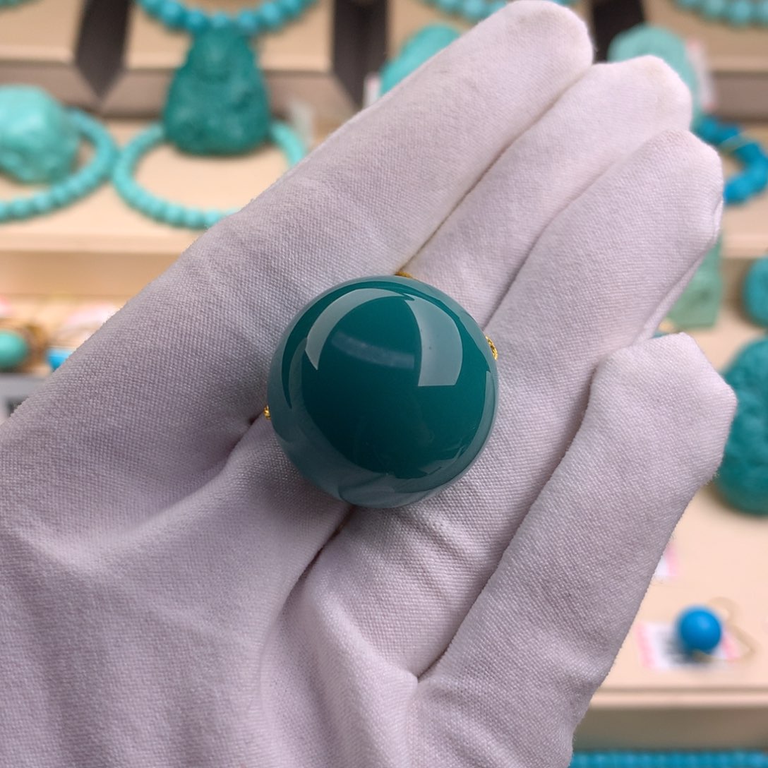 绿松石珠宝奇石未镶嵌24.7