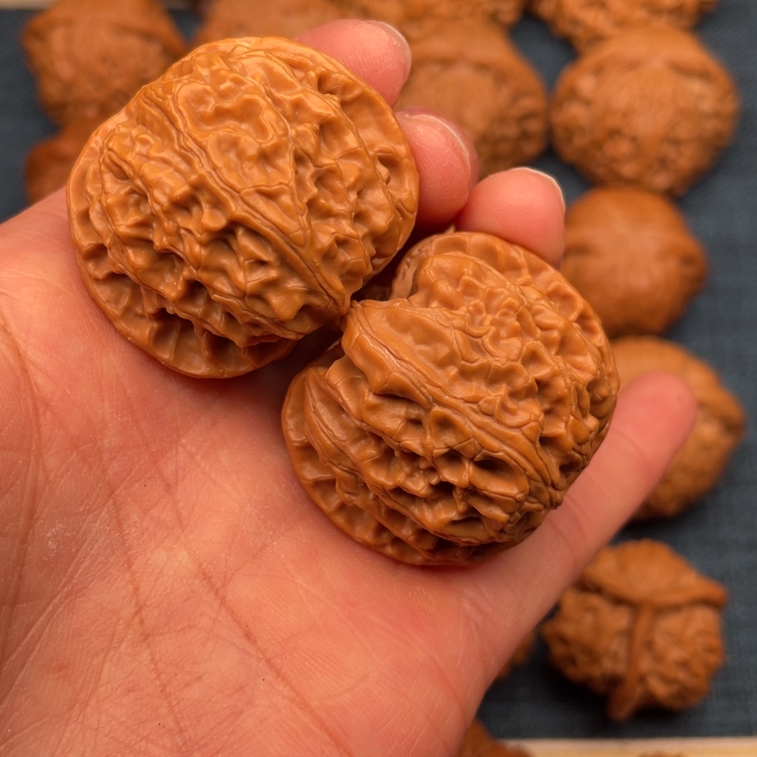 文玩核桃把件38球苹果