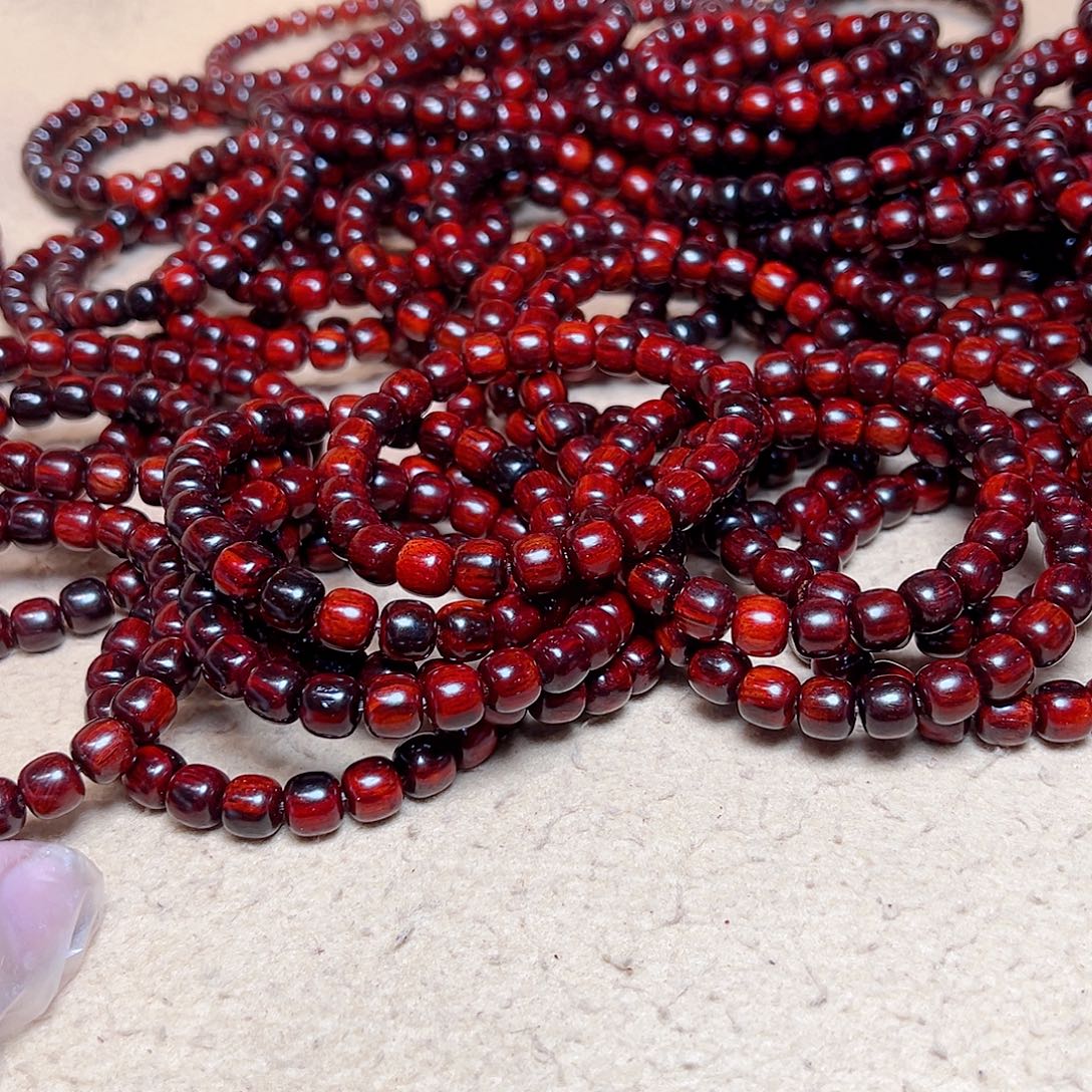 小叶紫檀手串/手链89琴料火焰文鳞底金星毕业款