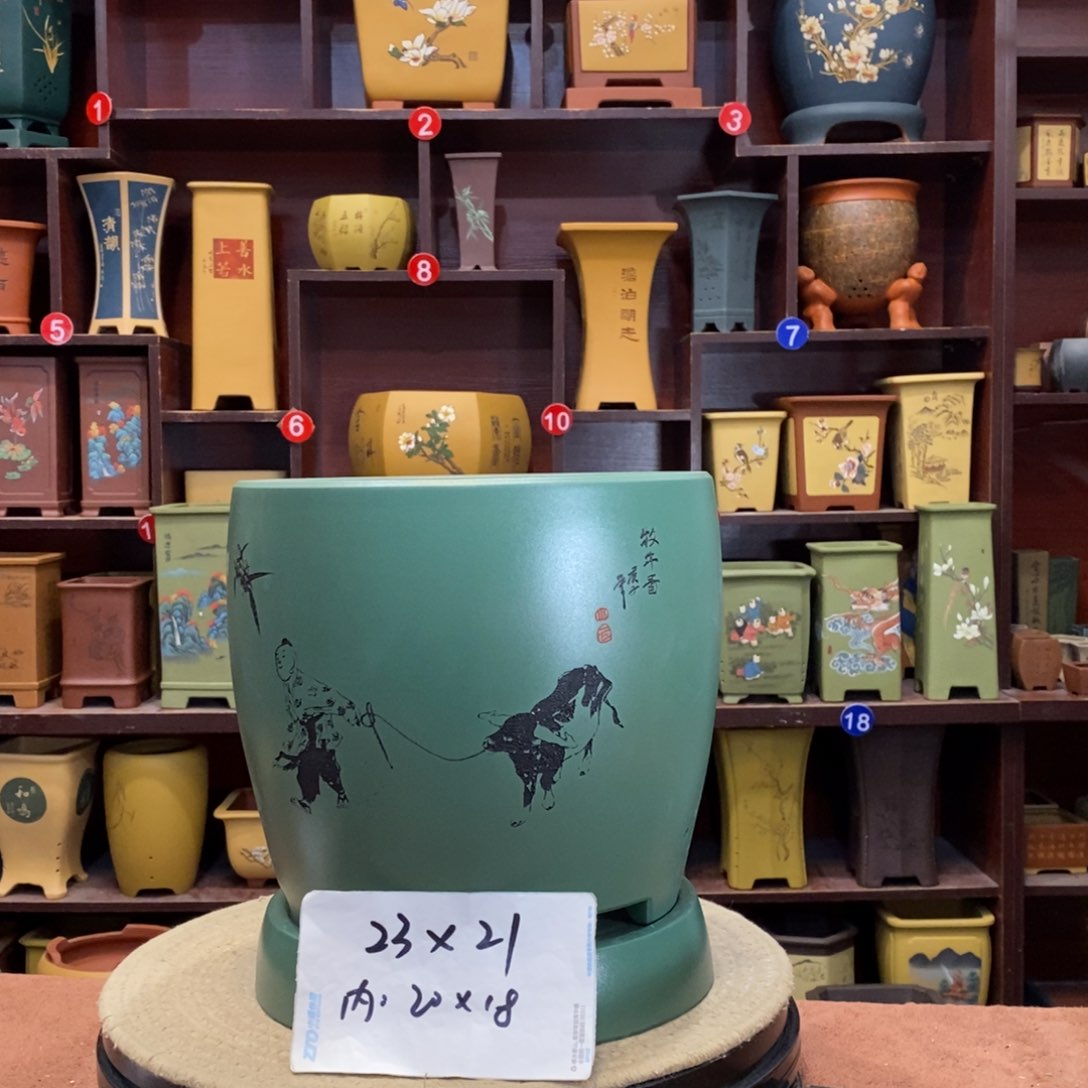 紫砂花盆紫砂陶艺