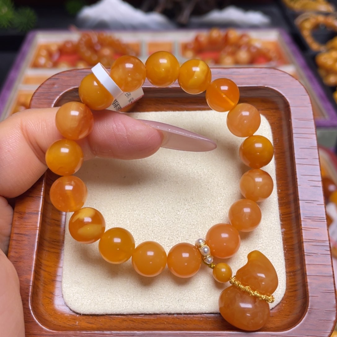 蜜蜡手链未镶嵌手串