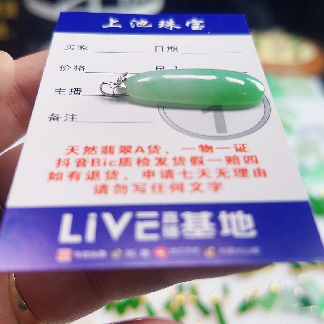 翡翠18K金镶嵌颈饰翡翠