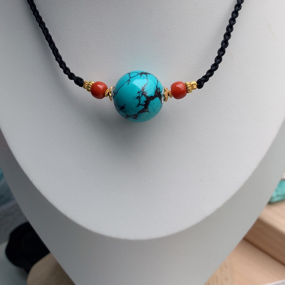 绿松石未镶嵌珠宝奇石18.5mm