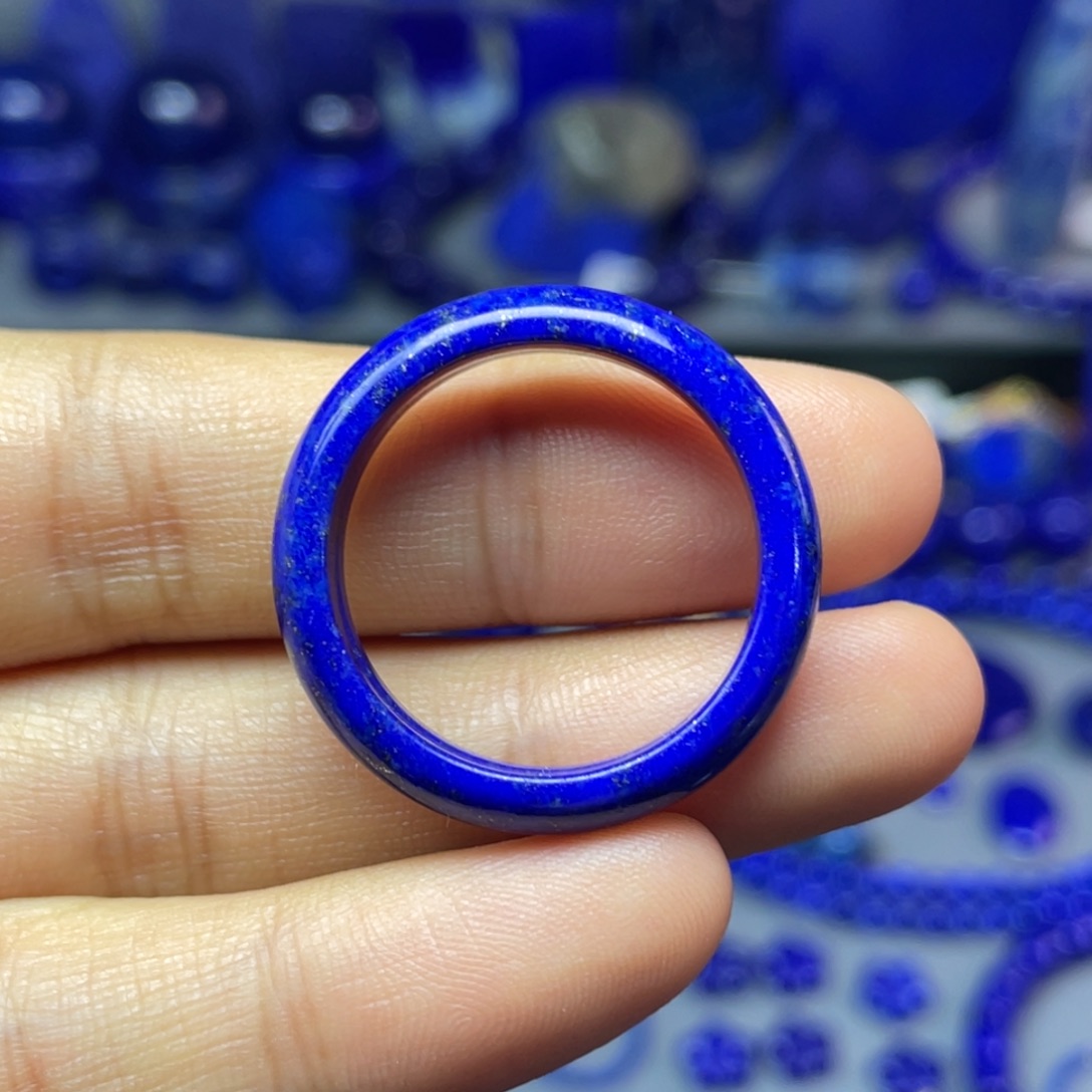 青金石未镶嵌21mm内径指环