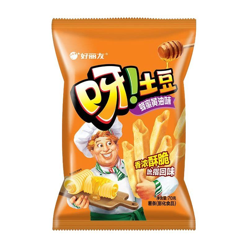 【保质期至26.1.6】好丽友呀土豆蜂蜜黄油味40g×8包