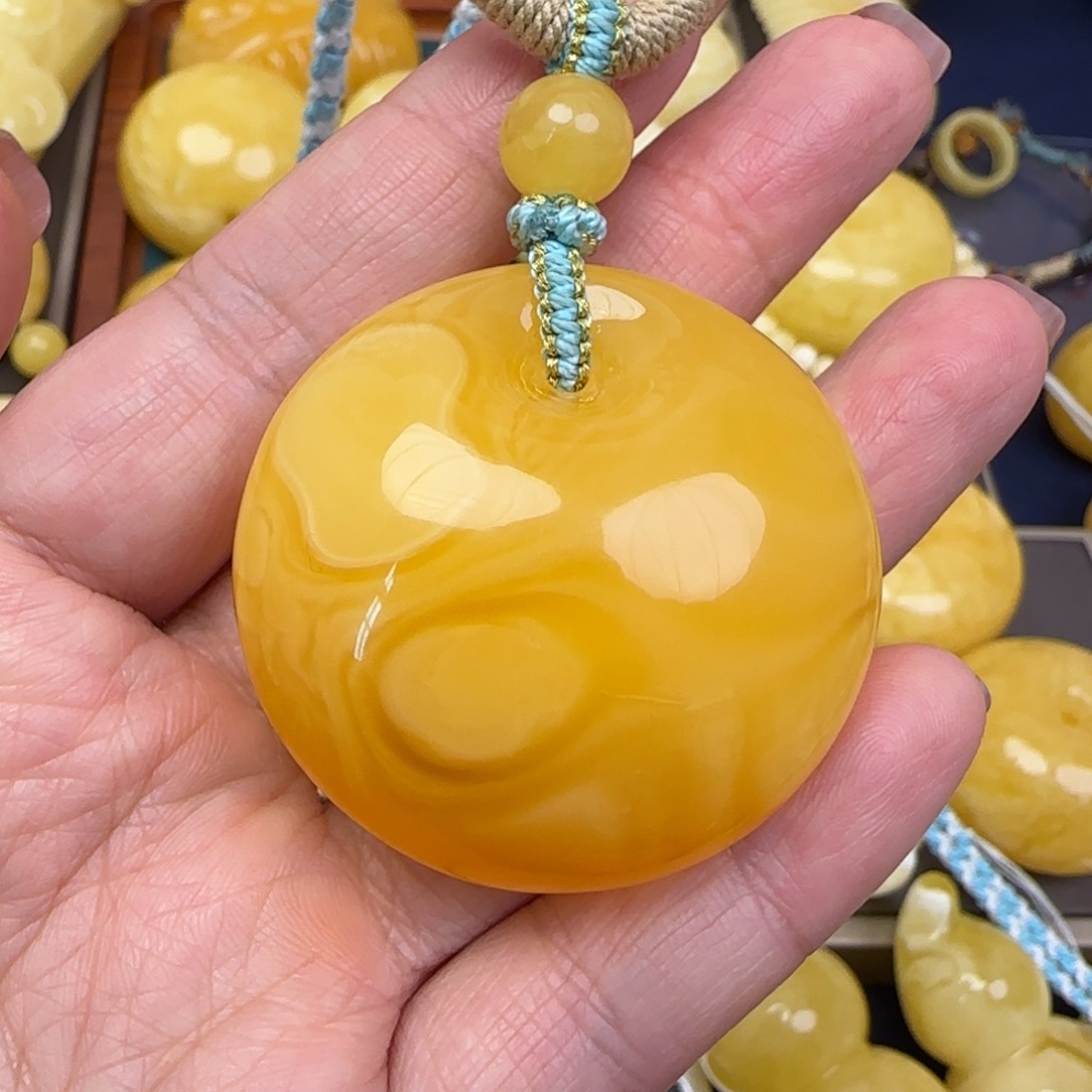 蜜蜡颈饰未镶嵌天然蜜蜡