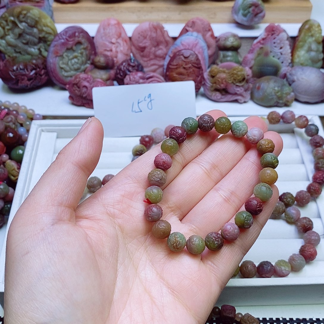 玛瑙/玉髓盐源玛瑙手链未镶嵌