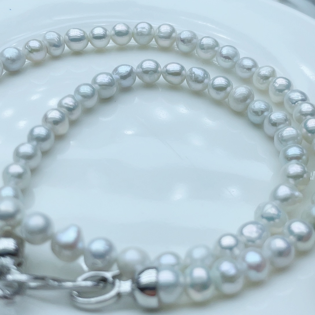 淡水珍珠颈饰钛钢
