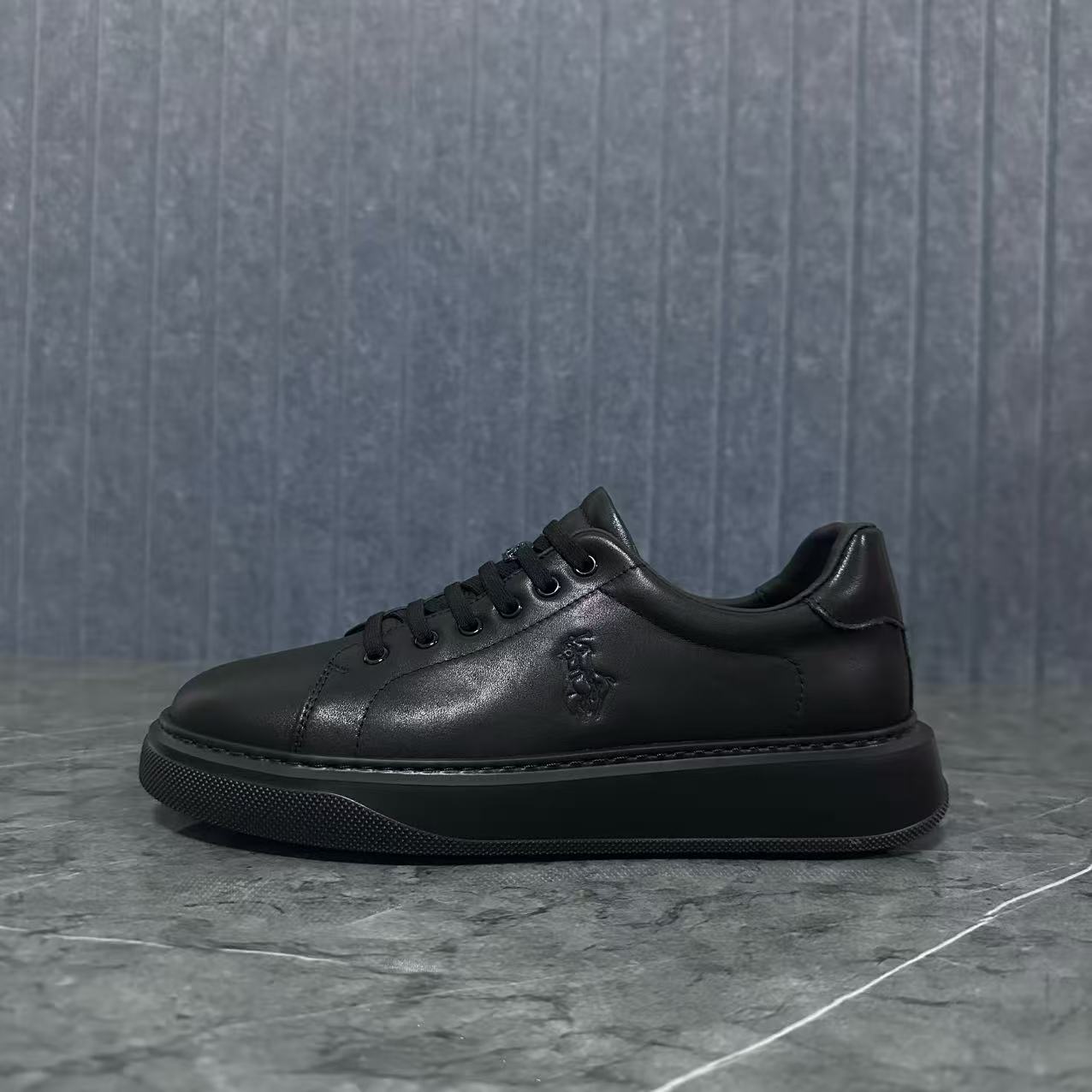 S59黑-头层牛皮男士休闲时尚百搭男鞋