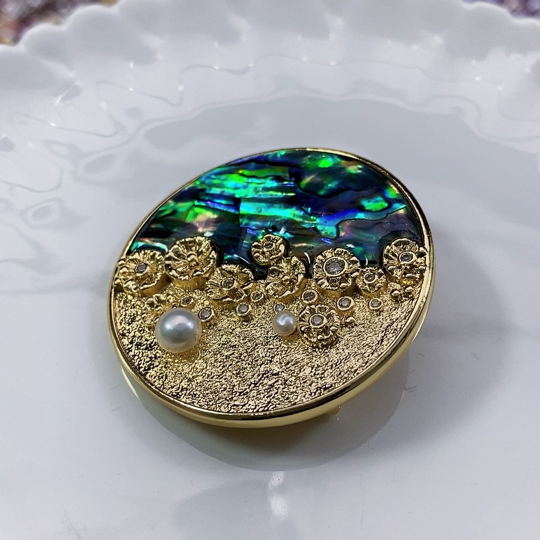 淡水珍珠特价冲单子不退换胸针未镶嵌