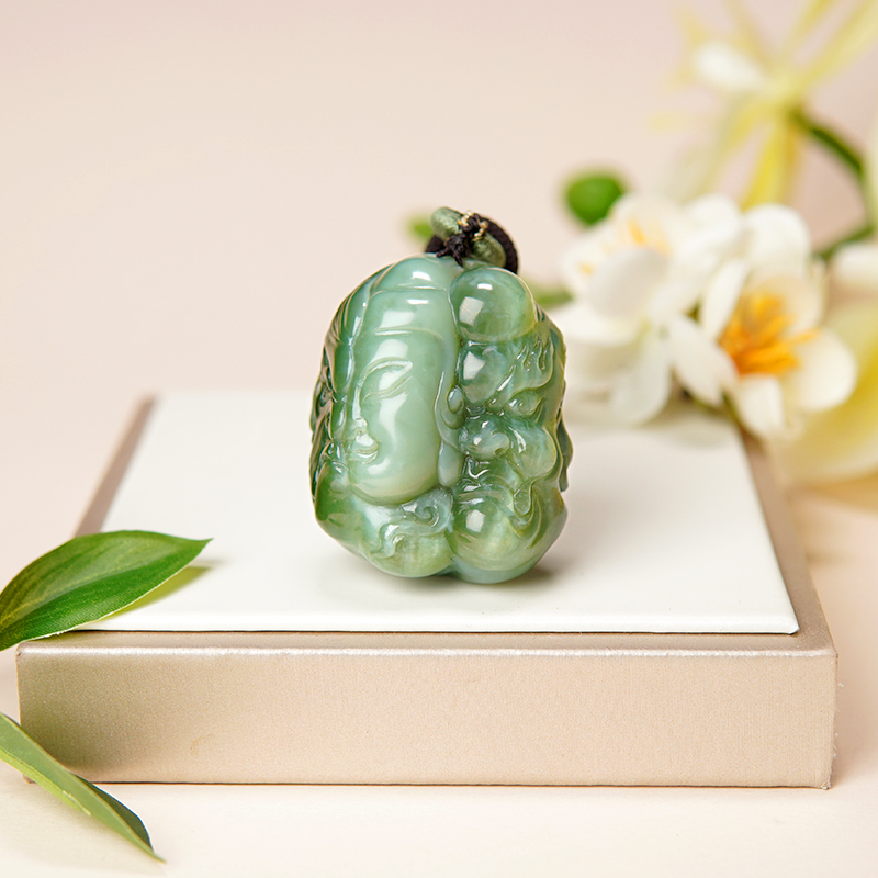 和田玉碧玉猫眼挂件灵动猫眼手把件精湛雕工东方美学的诉说 00148