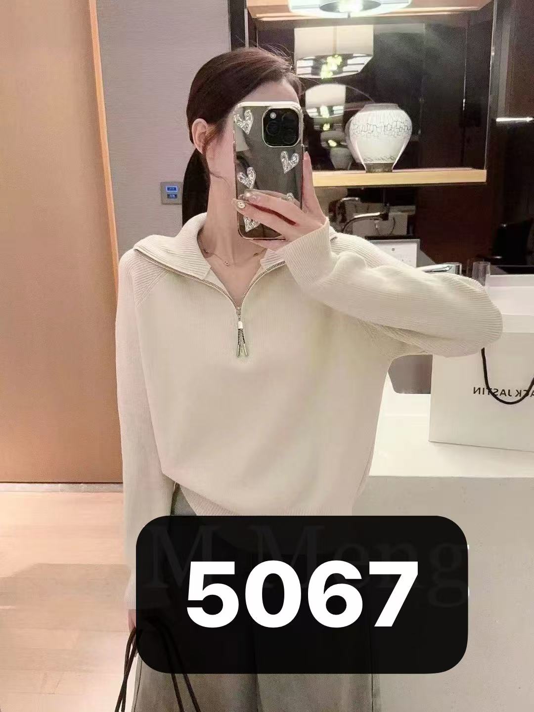 2026年半拉链冬季宽松型休闲风毛针织衫针织衫休闲翻领女士上衣