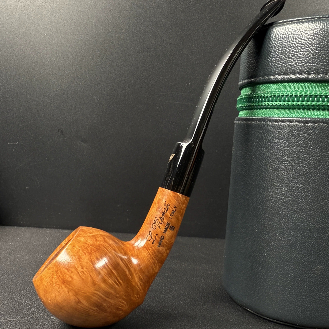 意大利维布拉蒂一花橡果手工石楠木烟斗 内径19.8 斗深32 长158