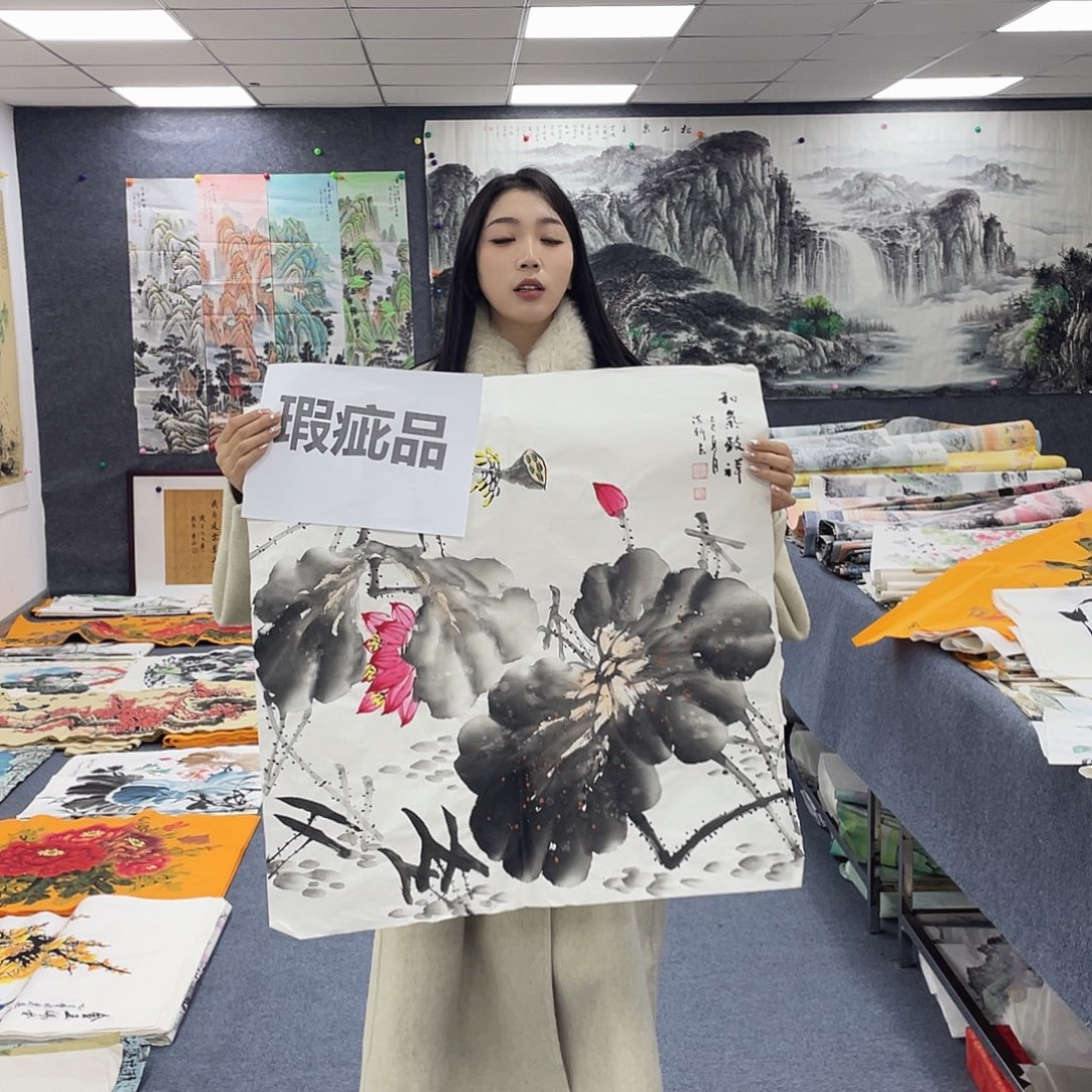 国画国画作品小姐姐放漏…