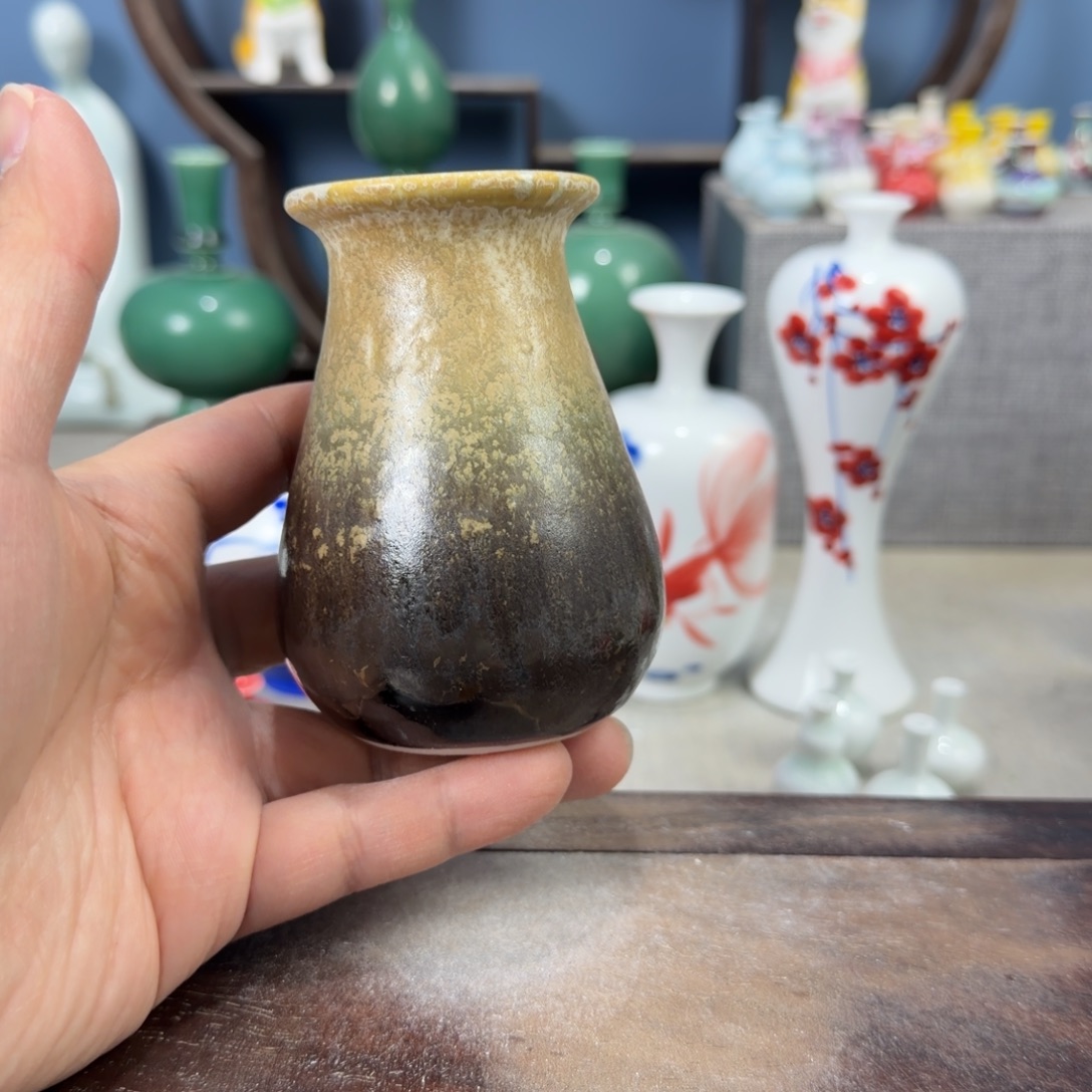 陶瓷手工小花器摆件