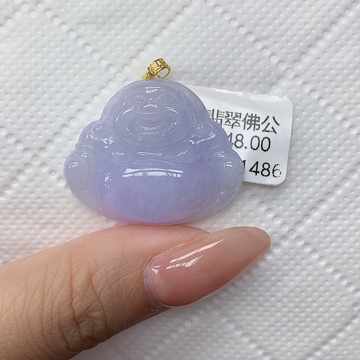 颈饰18K金镶嵌翡翠