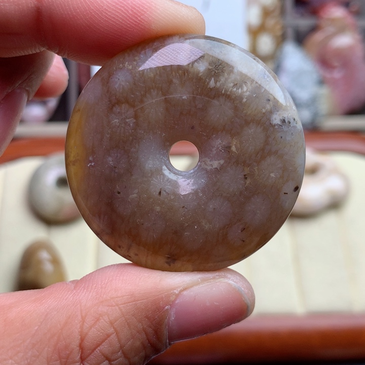 硅化珊瑚（珊瑚玉）颈饰未镶嵌