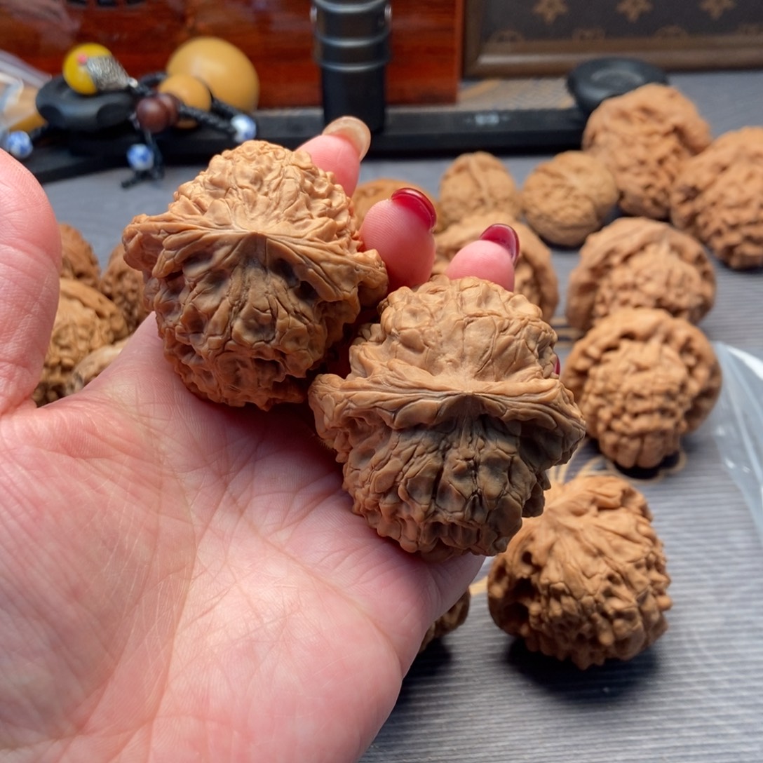 三***水文玩核桃吊坠核桃