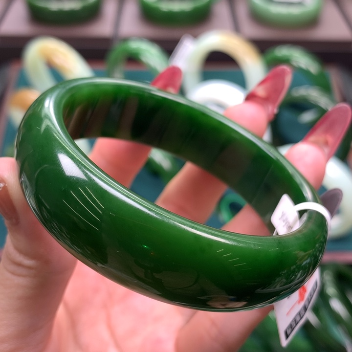 未镶嵌手镯和田玉（碧玉）5758