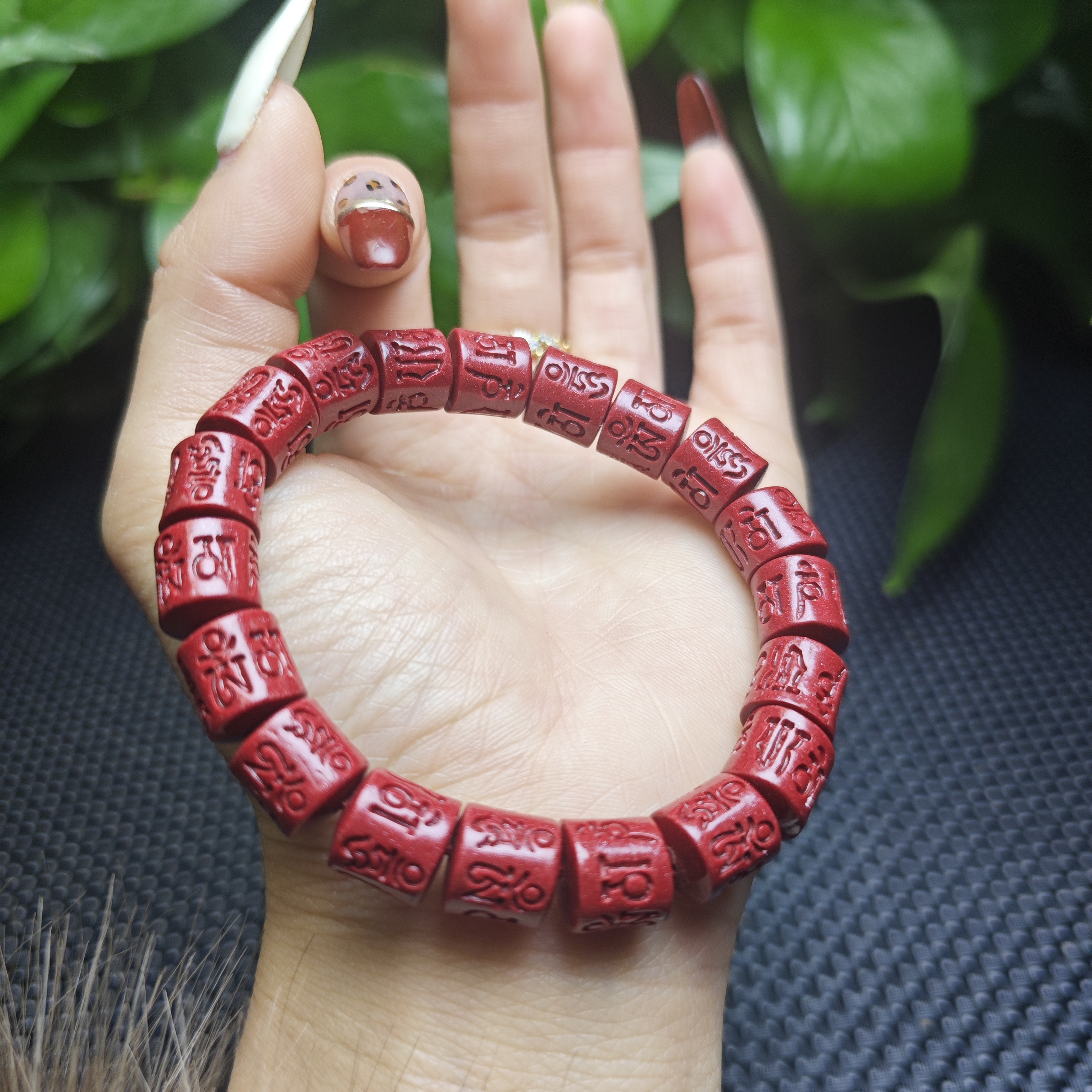 含辰砂工艺品33号【丹砂阁】素桶珠手链情侣饰品