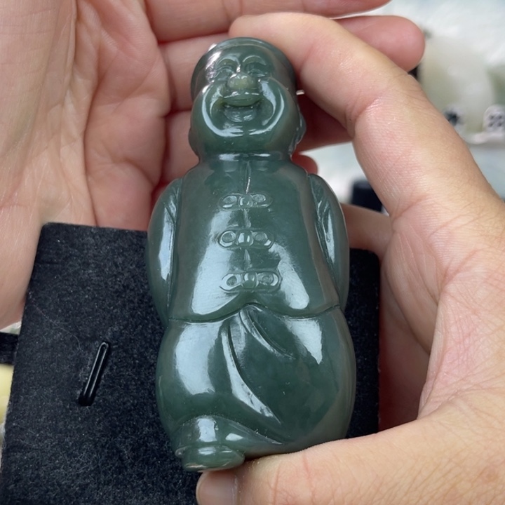 和田玉把件未镶嵌回**珊