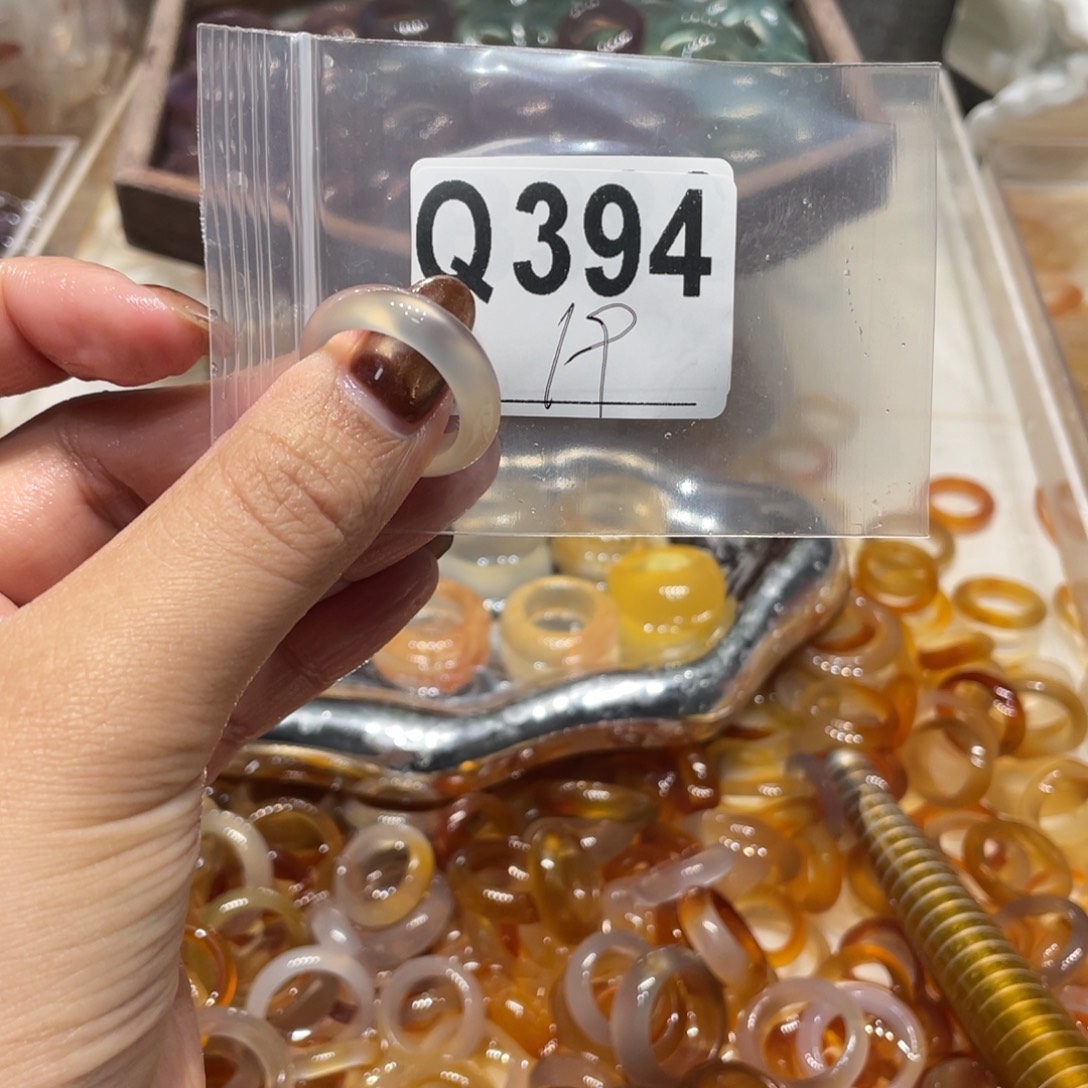 玛瑙/玉髓未镶嵌戒指394