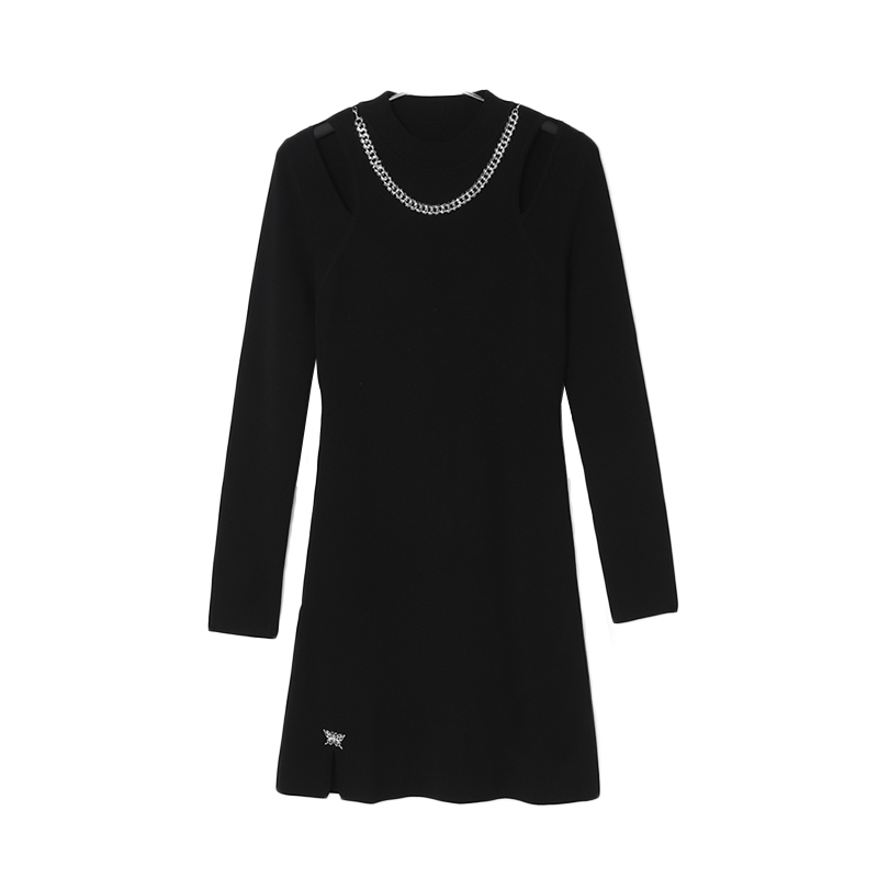 L236露肩连衣裙 鸟撤柜剪牌女装