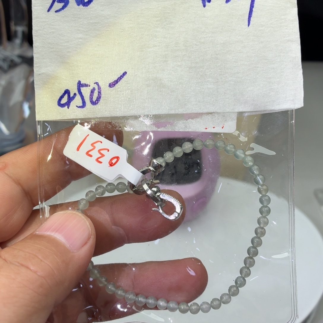 ｐ***ｘ定制翡翠未镶嵌翡翠珠链