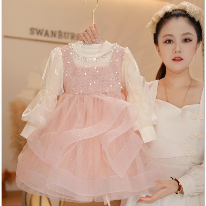 【Y.k8518】2025新款女童洋气礼服重工公主裙设计师款气质连衣裙