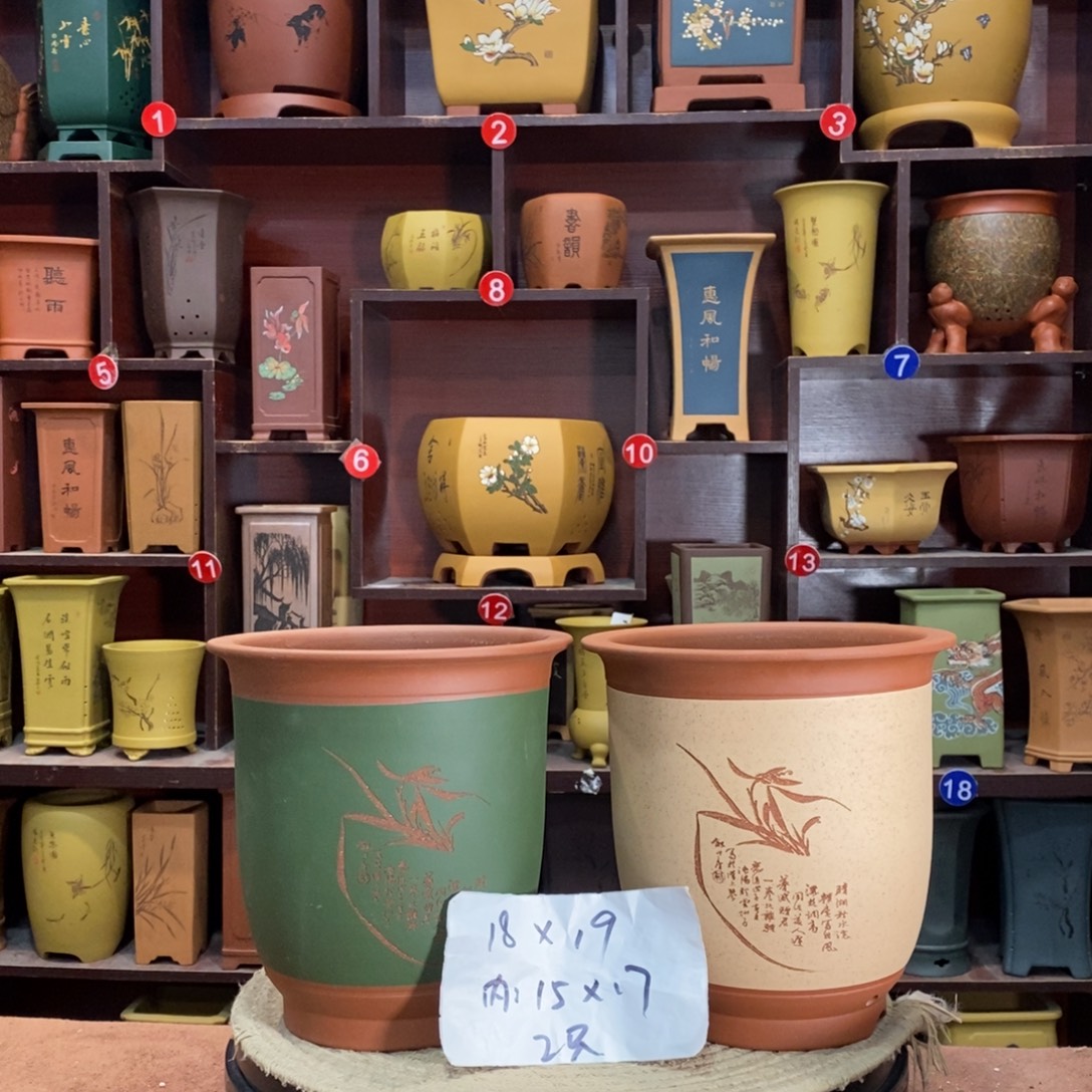 紫砂艺术紫砂花盆