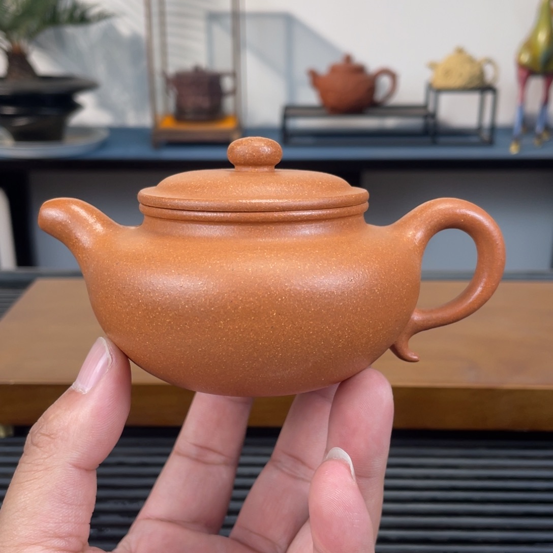 茶壶紫砂黄降坡仿古200cc