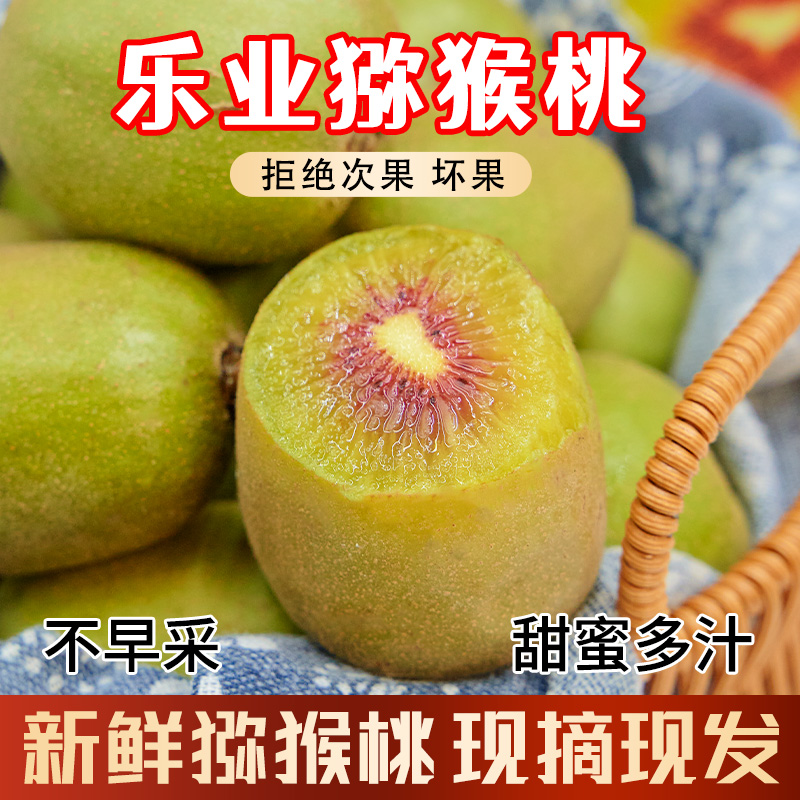 正宗广西百色红心猕猴桃现摘现发香甜新鲜水果精品大果坏果包赔 