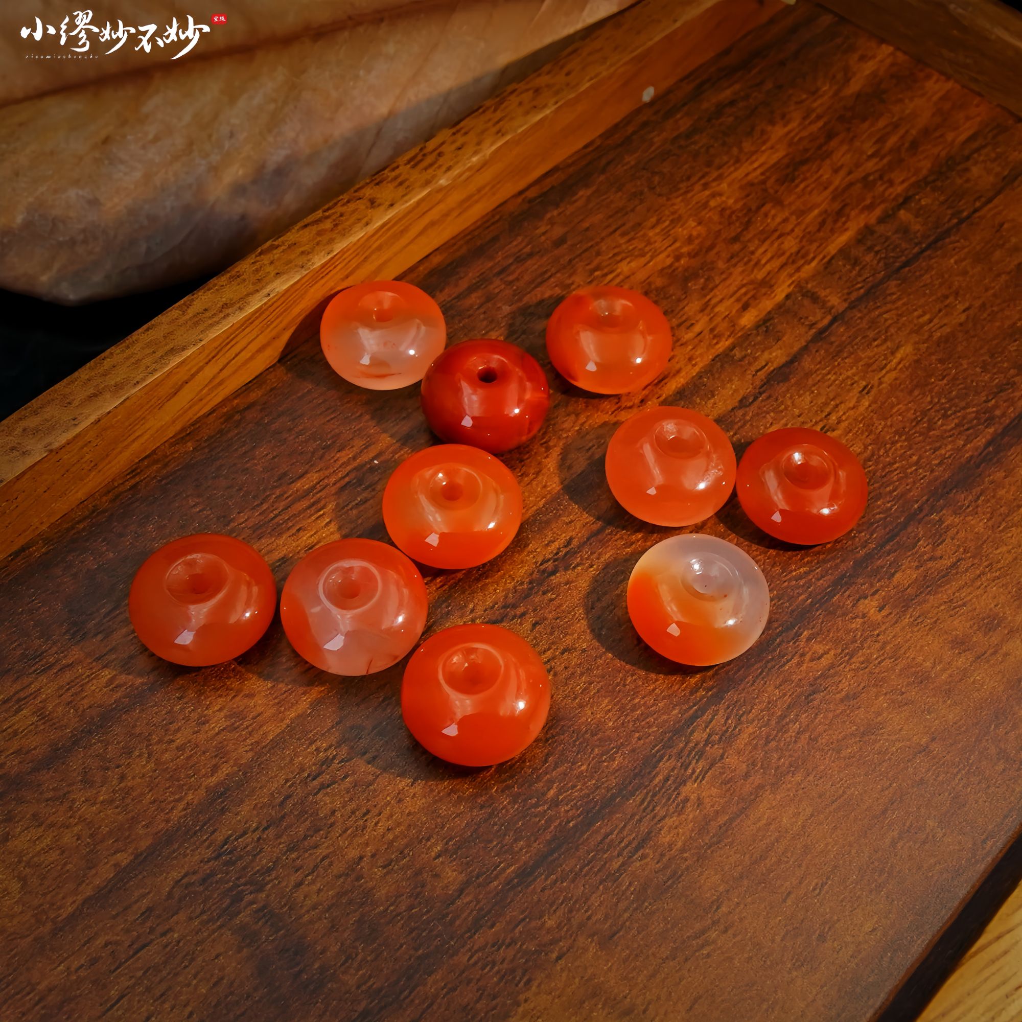 【缪老师严选】SJ2568 鸿运锦鲤冰飘南红平安扣吊坠 多样性发其一