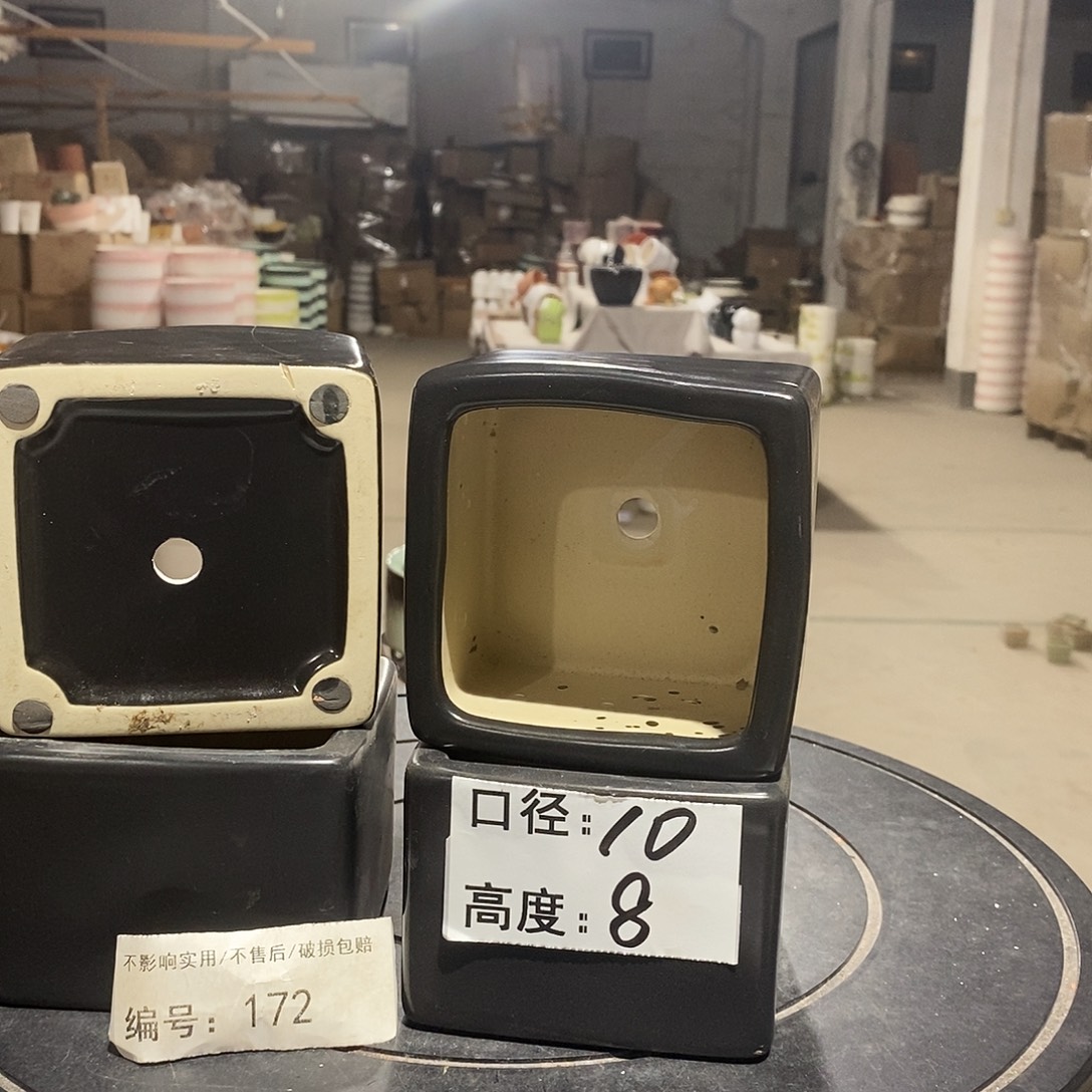 微瑕花盆-172-口10×8-4个