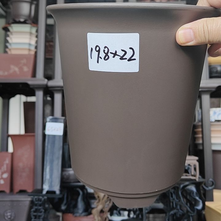 2只19.8*7深圆盆紫檀色