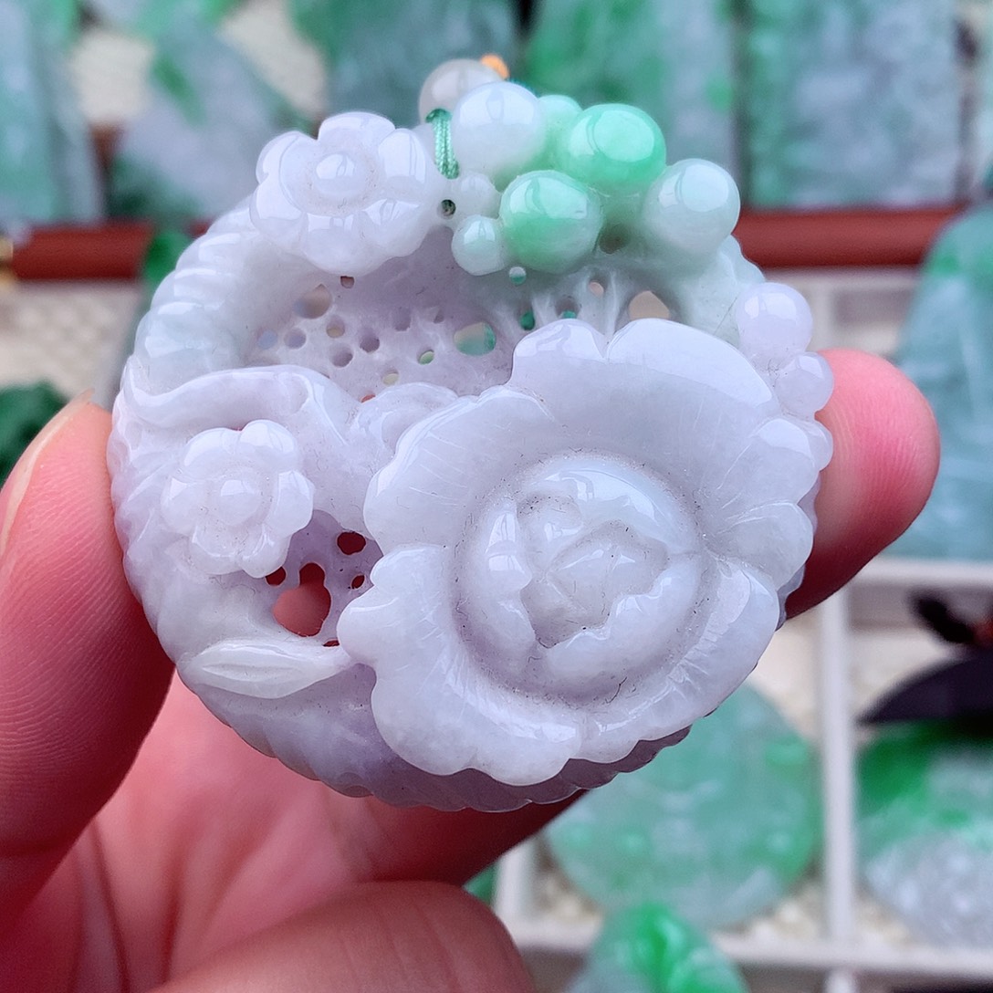 翡翠未镶嵌吊坠(不含链)