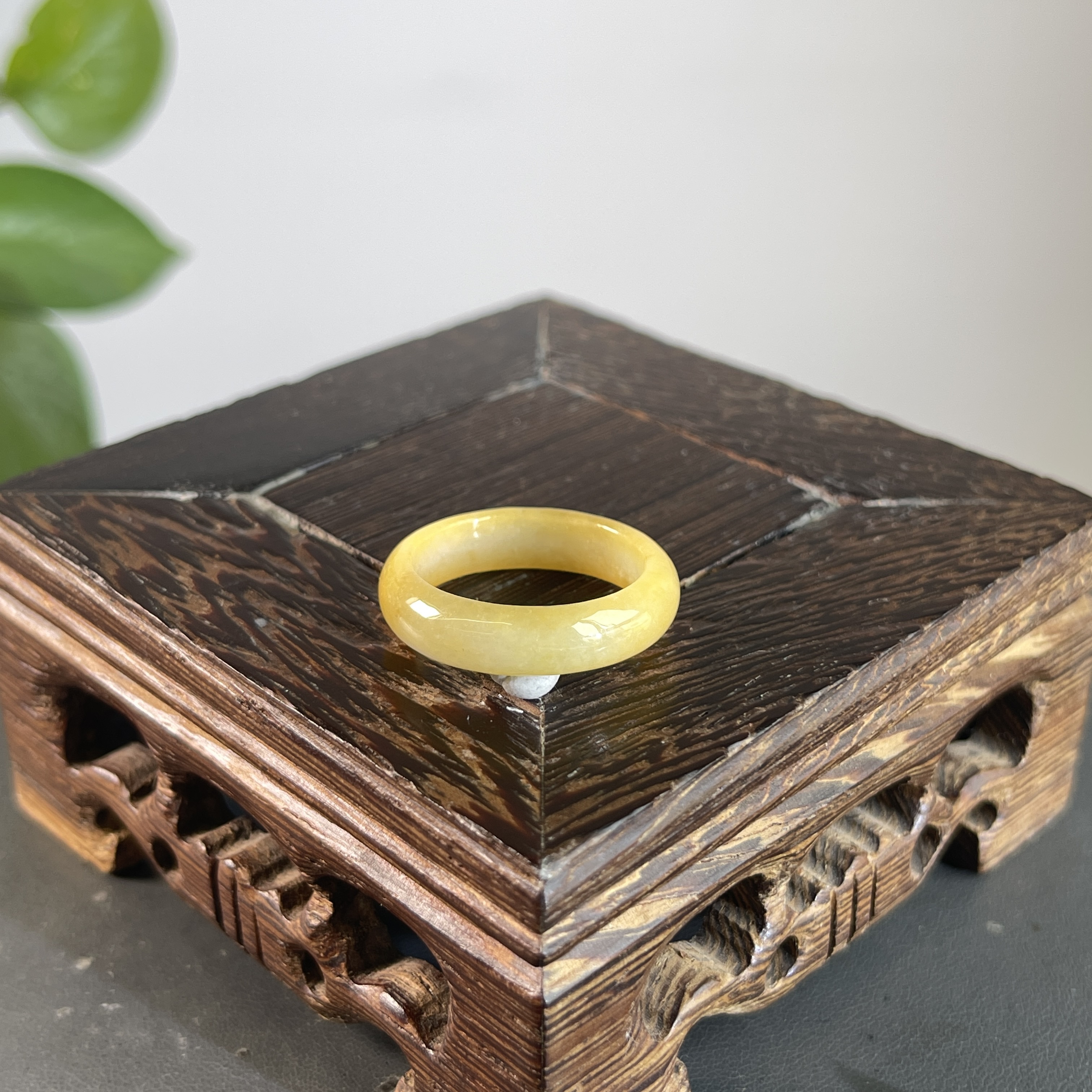 JGB08-241 天然缅甸A货翡翠 翡翠戒圈20#