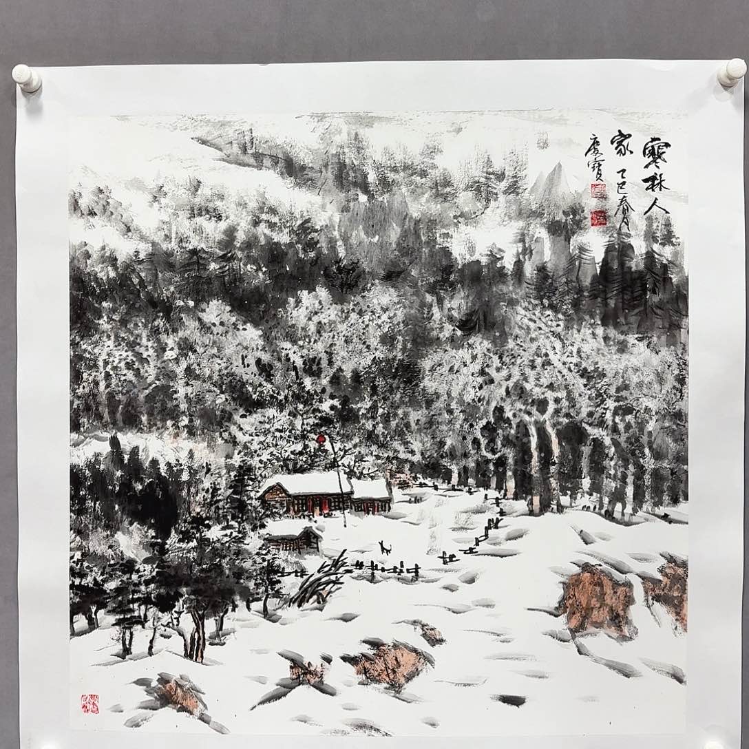 国画亲笔手绘放心去藏