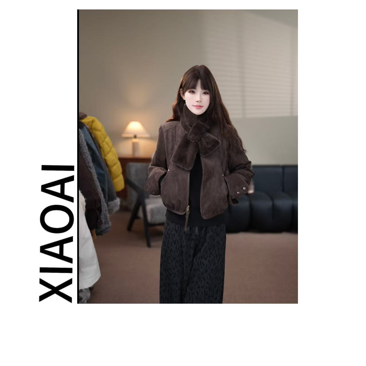 XIAOAI 【90白鸭绒】2025秋冬新款时尚保暖显瘦羽绒外套BN25992