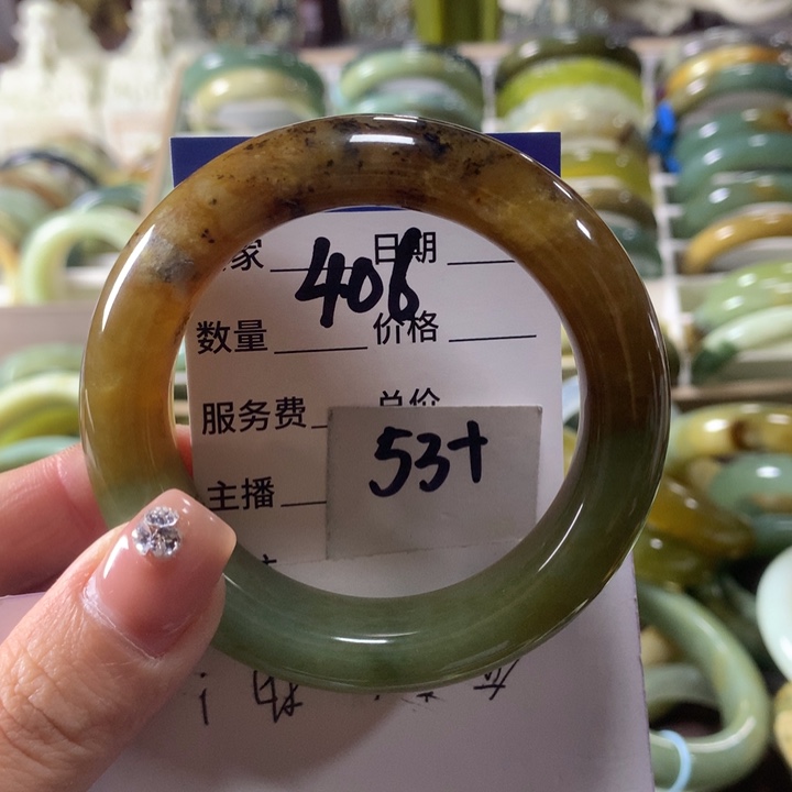 蛇纹石玉未镶嵌手镯406