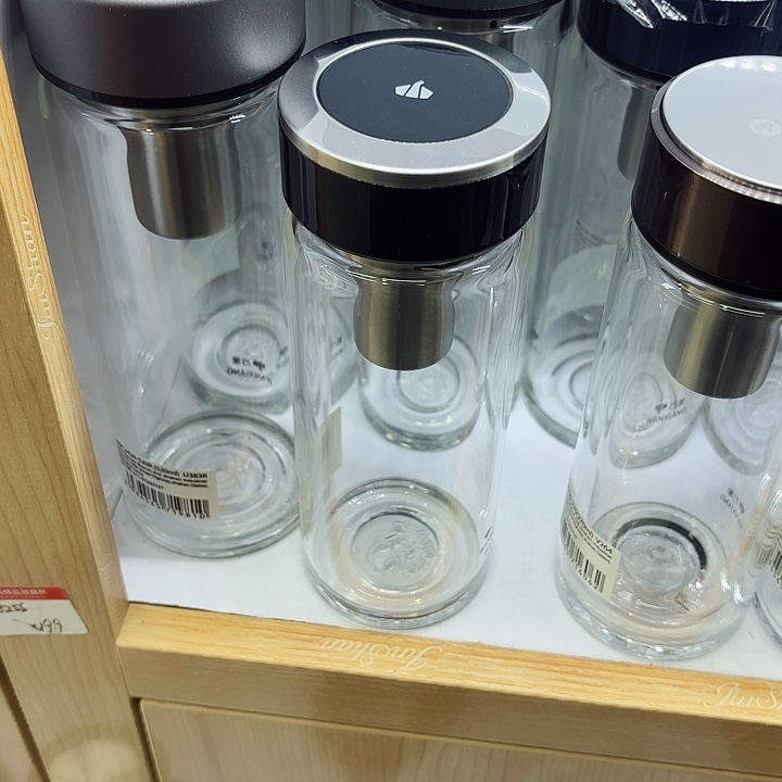 万象品牌单层玻璃杯u193黑