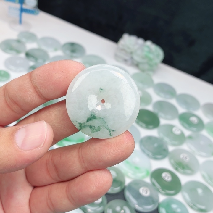 翡翠未镶嵌颈饰缅甸天然A货翡翠36-6.2