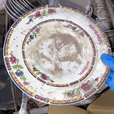 瓷片国营厂库存微瑕15/23厘米