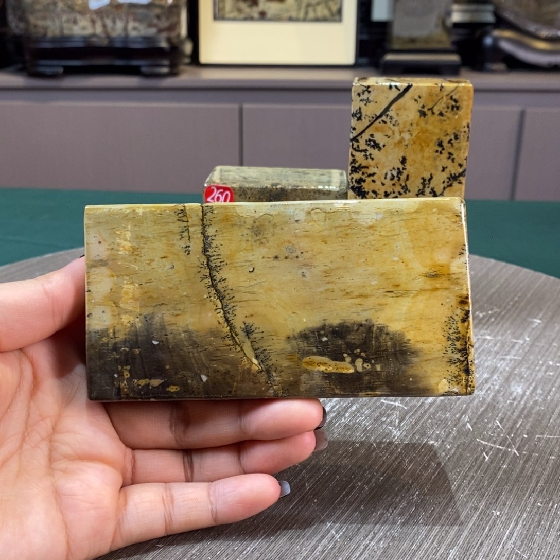 石材广西国画石草花石