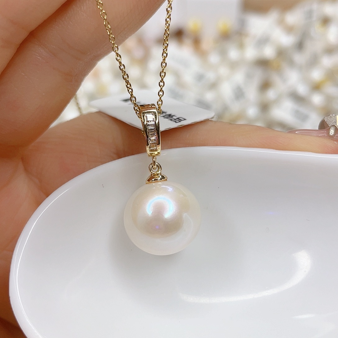 淡水珍珠未镶嵌吊坠(赠链)