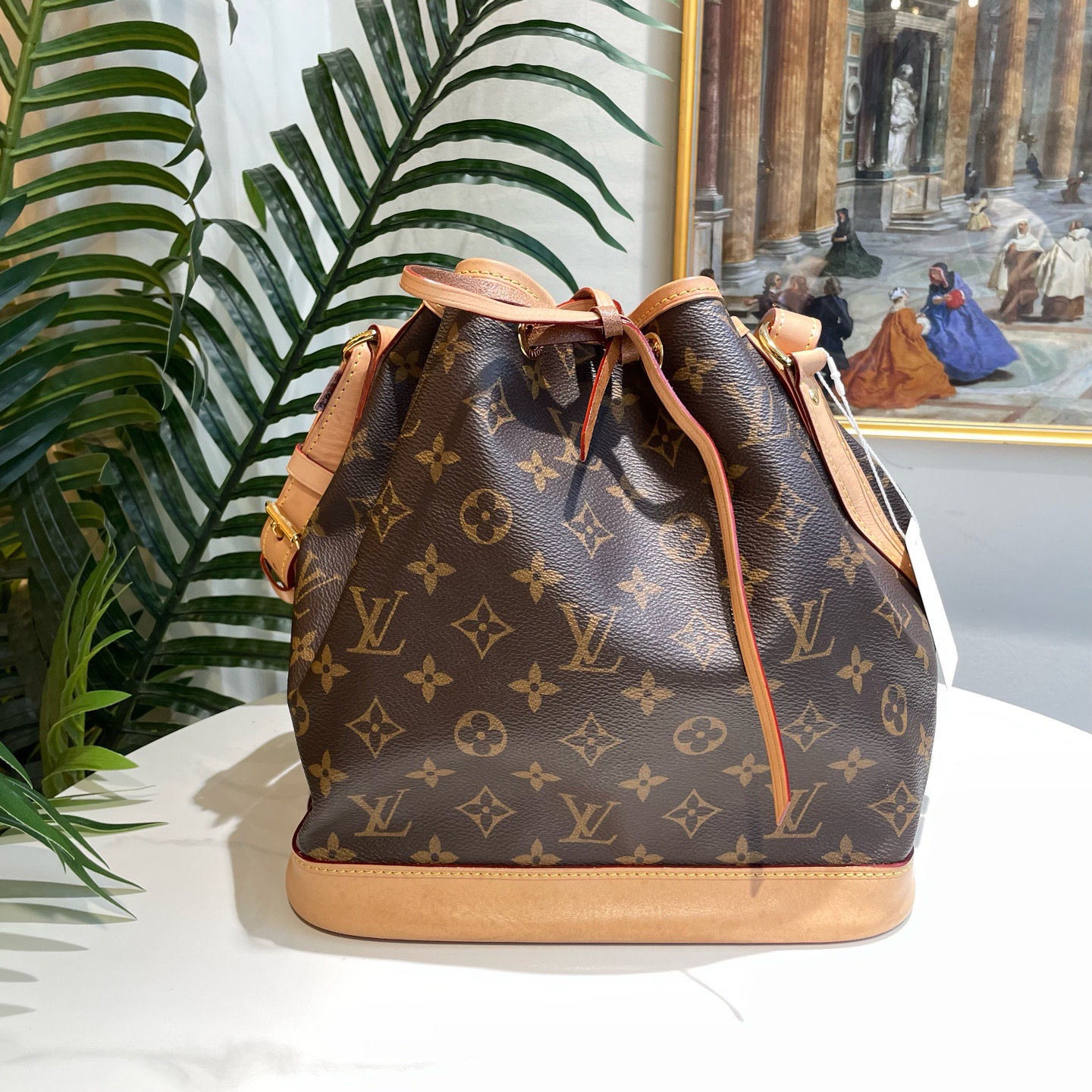 95新 LouisVuitton/路易威登 御古屋/27385/抽绳水桶 芯片