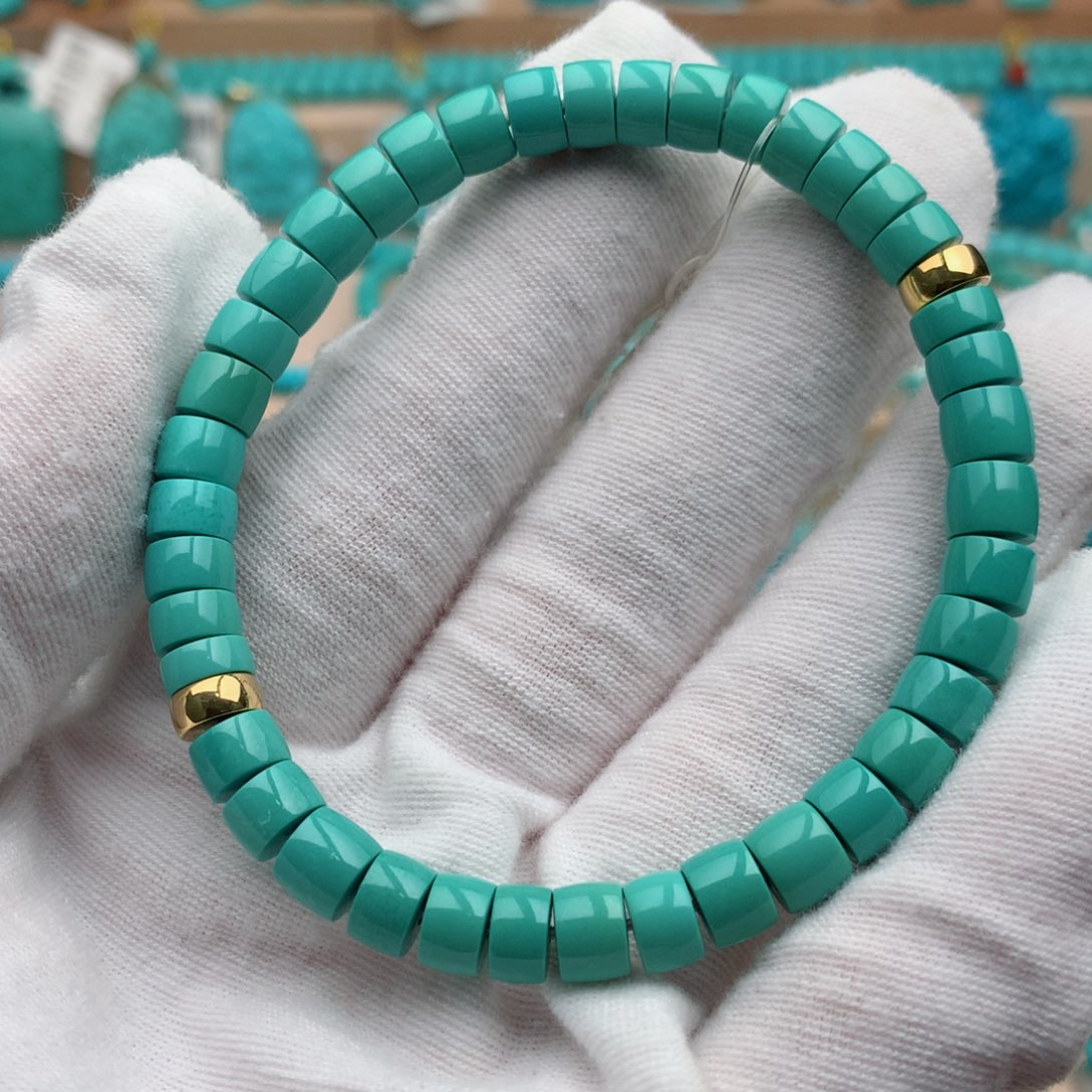 绿松石未镶嵌珠宝奇石6.5mm